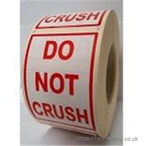 Do-Not-Crush rolls of 1,000 labels, others available. image
