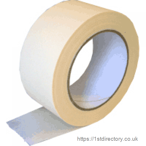 Masking tape, paper based sticky tape, easy to tear low tac adhesive. image