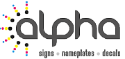 Alpha Sign Nameplate & Decal Ltd logo
