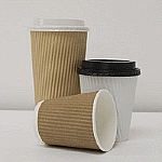 Kraft Brown Ripple Cup image
