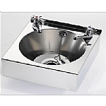 Wall mounted stainless steel hand wash basin sink image