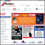 Screen shot of the Action Handling Equipment Ltd website.