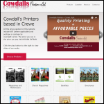 Screen shot of the Cowdall's Printing Co website.