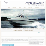 Screen shot of the Cygnus Marine Ltd website.