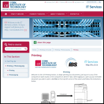 Screen shot of the CIT Print Services website.
