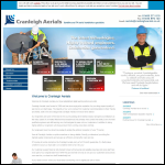 Screen shot of the Cranleigh Aerial Services Ltd website.