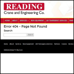 Screen shot of the Crane Engineering Service website.
