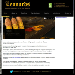 Screen shot of the D Leonard & Co website.