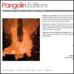 Screen shot of the Pangolin Editions website.