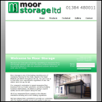 Screen shot of the Moor Storage Ltd website.