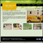 Screen shot of the Laburnum Landscapes website.