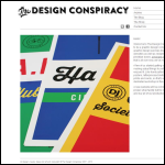 Screen shot of the The Design Conspiracy website.