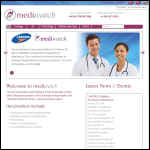 Screen shot of the Mediwatch plc website.