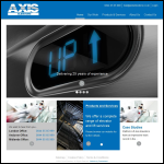 Screen shot of the Axis Elevators Ltd website.