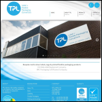 Screen shot of the TPL Labels Ltd website.