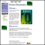 Screen shot of the Green Electronics website.