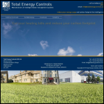 Screen shot of the Total Energy Control website.