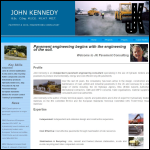 Screen shot of the John Kennedy Consulting website.