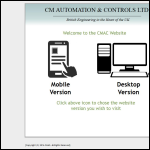 Screen shot of the CM Automation & Controls Ltd website.