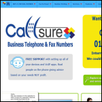 Screen shot of the Callsure Business Telephone Numbers website.
