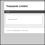 Screen shot of the Tressanda Ltd website.