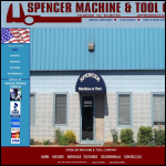 Screen shot of the T Spencer Machinery website.