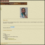 Screen shot of the KM Brown website.