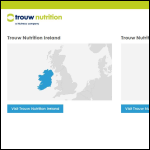 Screen shot of the Trouw Nutrition website.
