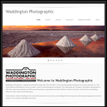 Screen shot of the Waddington Photographic website.