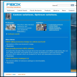 Screen shot of the Fibox Ltd website.