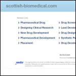 Screen shot of the Scottish Biomedical website.