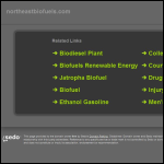 Screen shot of the Northeast Biofuels website.