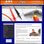 Screen shot of the AV Services Ltd website.