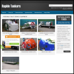 Screen shot of the Rapide Tankers website.