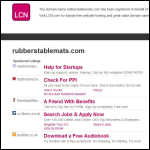 Screen shot of the RubberStableMats.com website.
