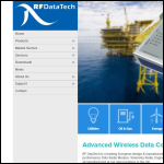 Screen shot of the RF DataTech website.