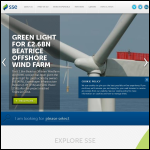 Screen shot of the Scottish & Southern Energy plc website.