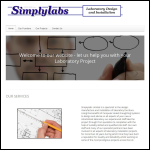 Screen shot of the Simplylabs Ltd website.