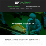 Screen shot of the Maintenance Contracts Ltd website.