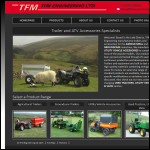 Screen shot of the TFM Engineering Ltd website.