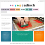 Screen shot of the Cadisch Screen Printing website.