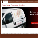 Screen shot of the Associated Beverage Services Ltd website.