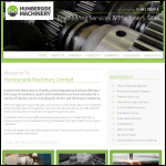 Screen shot of the Humberside Machinery Co website.
