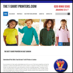 Screen shot of the The T-Shirt Printers website.