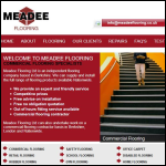 Screen shot of the Meadee Flooring Ltd website.