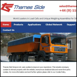 Screen shot of the Thames Side Sensors Ltd website.