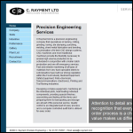 Screen shot of the C Rayment (Precision Engineering) Ltd website.