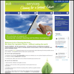 Screen shot of the Eco Cleaning Services website.
