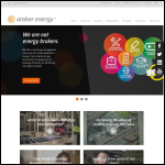 Screen shot of the Amber Energy website.