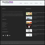 Screen shot of the Monthly Web website.